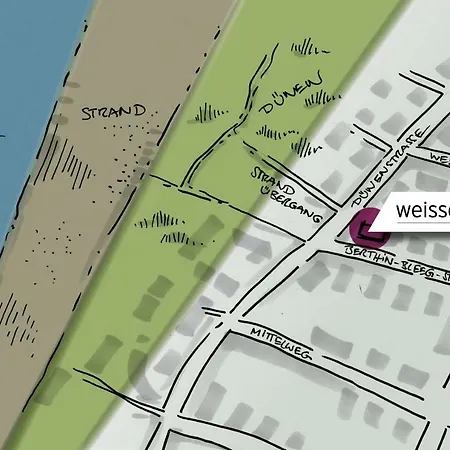 Weisse Duene - App.. 4 アパート